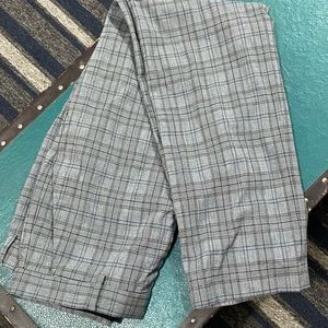 J. Ferra Pinstripe Plaid Slacks